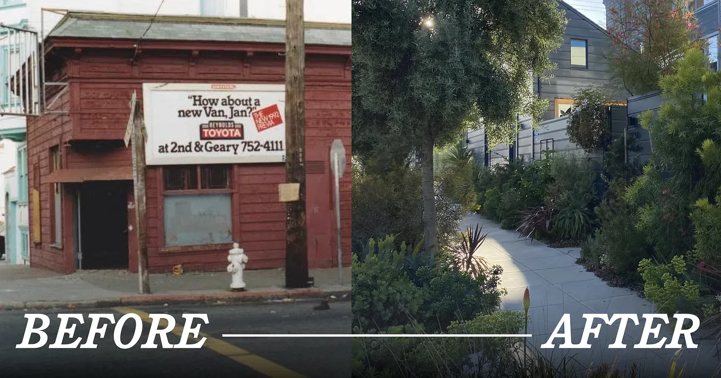 San Francisco Sidewalk Garden Transformation